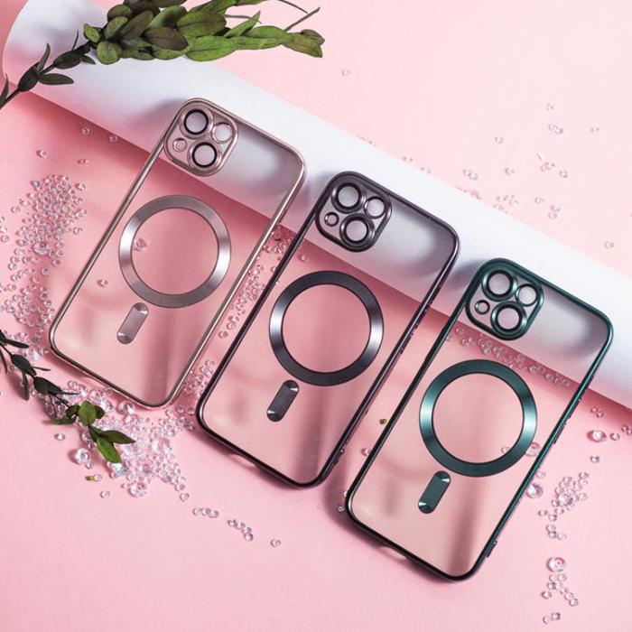 A-One Brand - iPhone 16 Pro Mobilskal Magsafe Color Chrome - Rose Guld