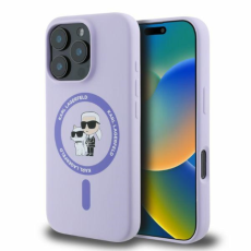 KARL LAGERFELD - Karl Lagerfeld iPhone 16 Pro Mobilskal Magsafe Silikon Heads Ring