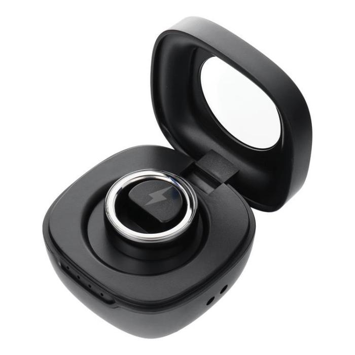 A-One Brand - Smart Ring Med Laddningsbox - Storlek (20mm)  - Svart