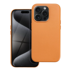 A-One Brand - iPhone 15 Pro Max Mobilskal Magsafe Läder - Orange