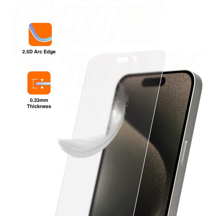 VMAX - Vmax Härdat Glas Skärmskydd för iPhone 14 Matt