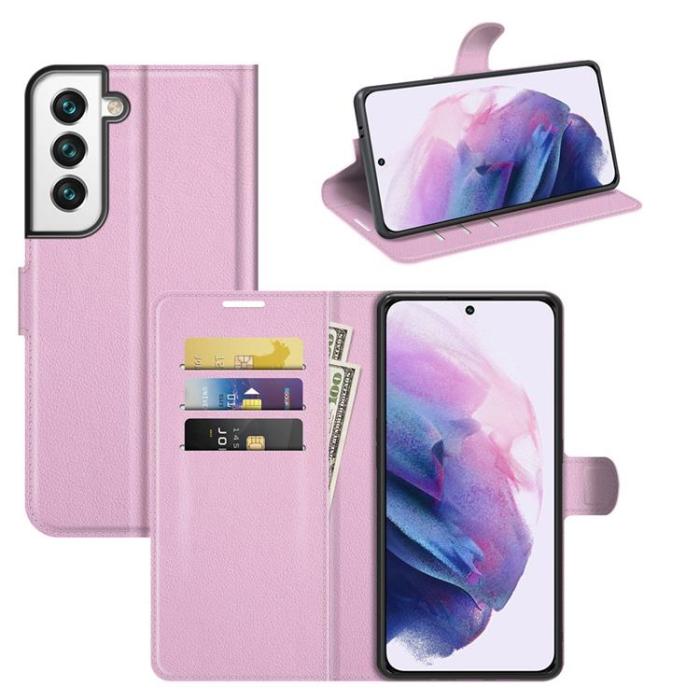 A-One Brand - Litchi Magnetic Fodral Galaxy S22 Plus 5G - LjusRosa