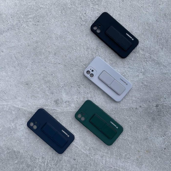 Wozinsky - Wozinsky Kickstand Silikon iPhone 12 Pro Max Skal - Grön