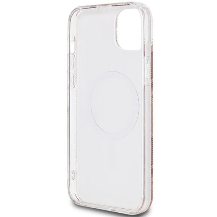 Guess - Guess iPhone 15/14 Plus Mobilskal Magsafe IML GCube - Brun