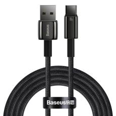 BASEUS - Baseus Tungsten USB-C till USB-A kabel 100W 2m - Svart