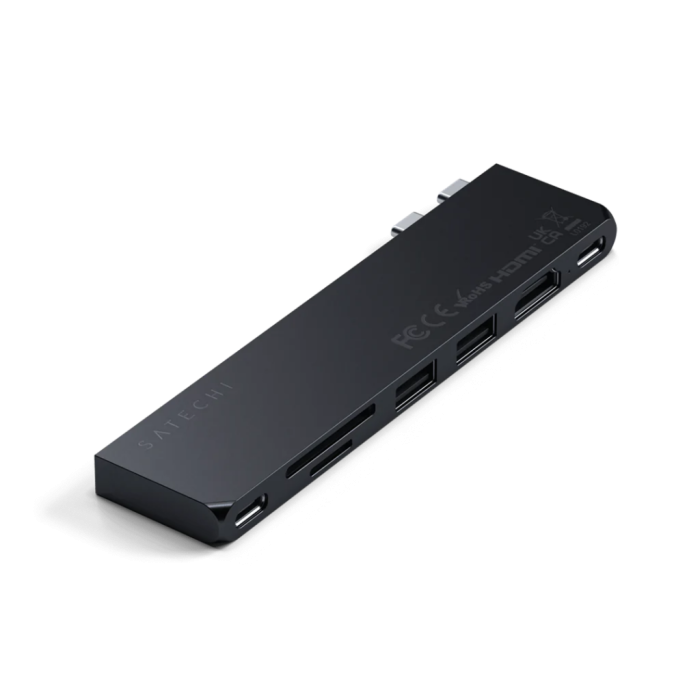 Satechi - Satechi USB-C Pro Hub Slim - Midnatt