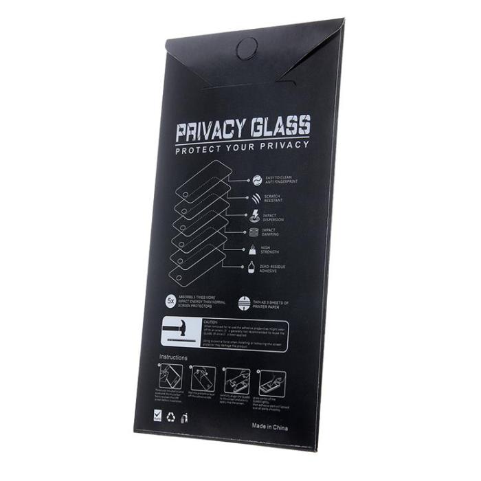 A-One Brand - iPhone 16 Plus Härdat Glas Skärmskydd Privacy - Svart