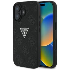 Guess - Guess iPhone 16 Mobilskal Hot Stamp 4G Triangle Logo - Svart
