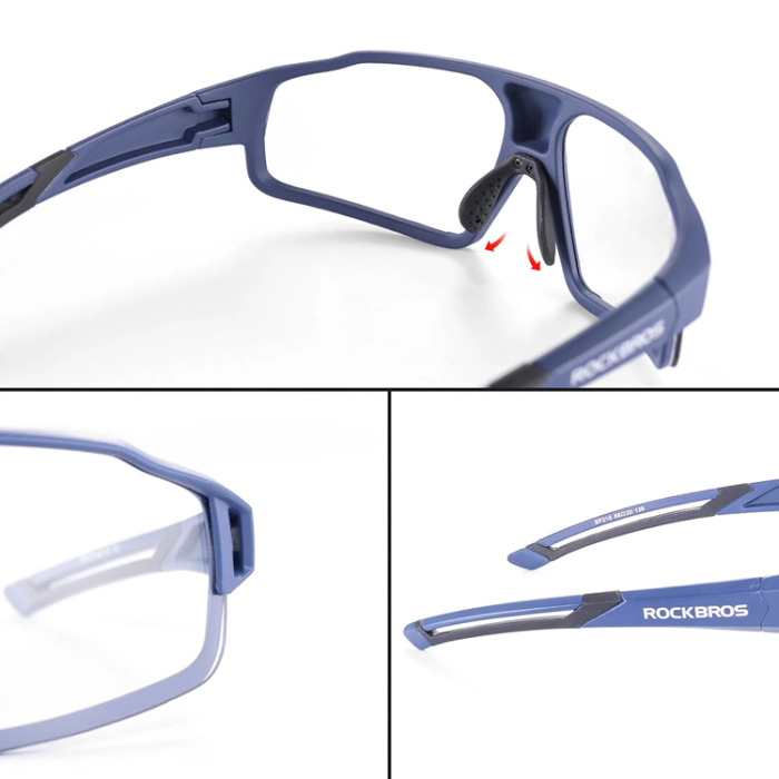 Rockbros - Rockbros SP216BL Photochromic UV400 Cykelglasögon - Blå