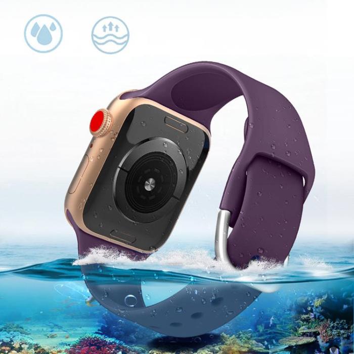 OEM - Apple Watch 2/3/4/5/6/7/8/SE (41/40/38mm) Armband Silicone - Mynta