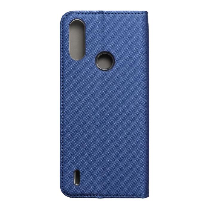OEM - Moto E7/E7i (Power) Plånboksfodral Smart Konstläder - Blå