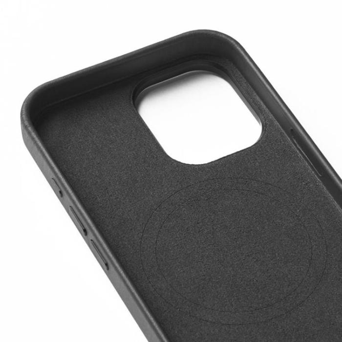 Mujjo - Mujjo iPhone 16 Mobilskal MagSafe Läder - Svart
