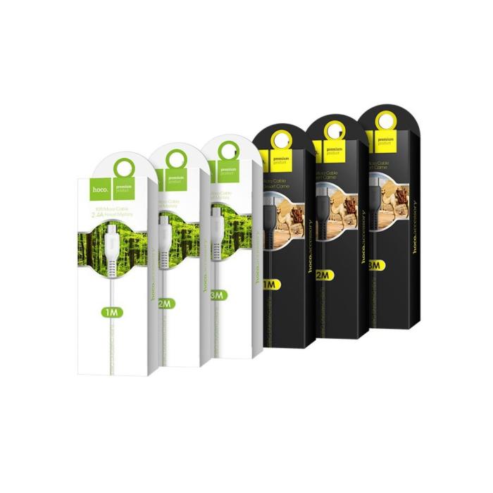Hoco - HOCO USB-A till Lightning Kabel X20 1m Svart