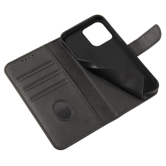 A-One Brand - Galaxy S23 Ultra Plånboksfodral Magnet Kickstand - Svart