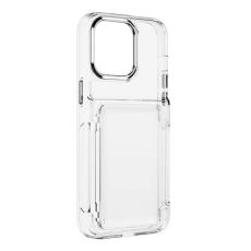 Forcell - Forcell iPhone 15 Pro Max Mobilskal Korthållare Crysral - Transparent