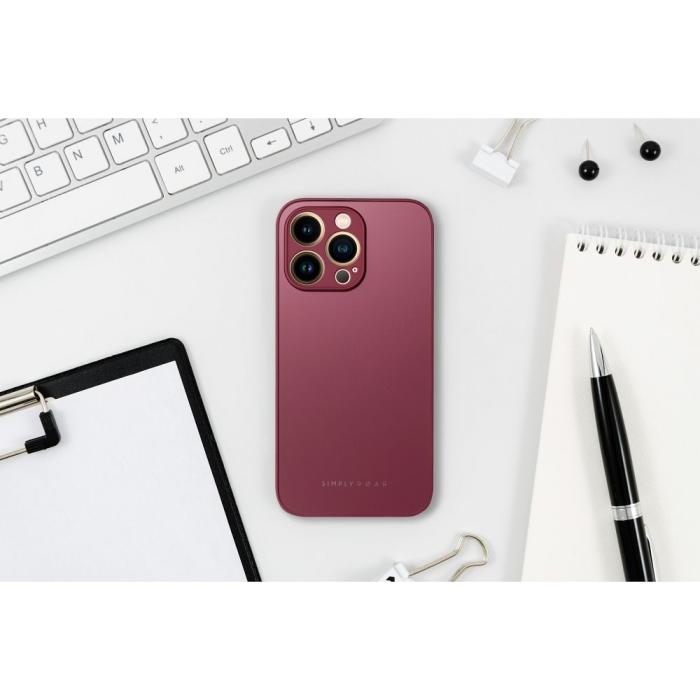 Roar - Roar Matte Glass Skal för iPhone 14 claret