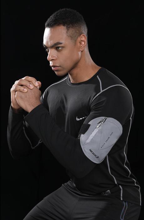 A-One Brand - Rexchi Dual Pocket Sportarmband - Grå