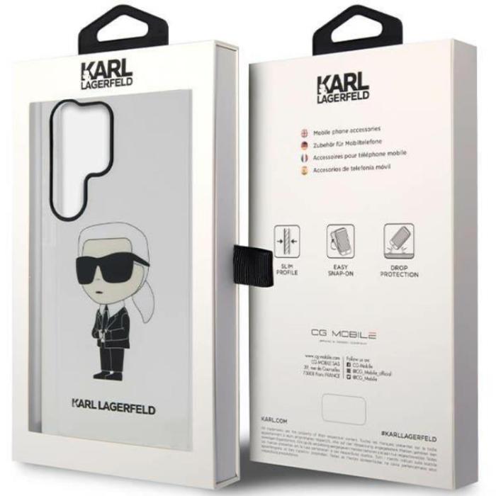 KARL LAGERFELD - Karl Lagerfeld Galaxy S23 Ultra Mobilskal Ikonik Karl - Clear