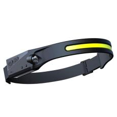 A-One Brand - LED Uppladdningsbar pannlampa IPX4 12000 mAH - Svart