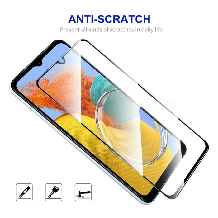 Boom of Sweden - [2-PACK] Galaxy A23 4G/5G Härdat Glas Skärmskydd - Svart