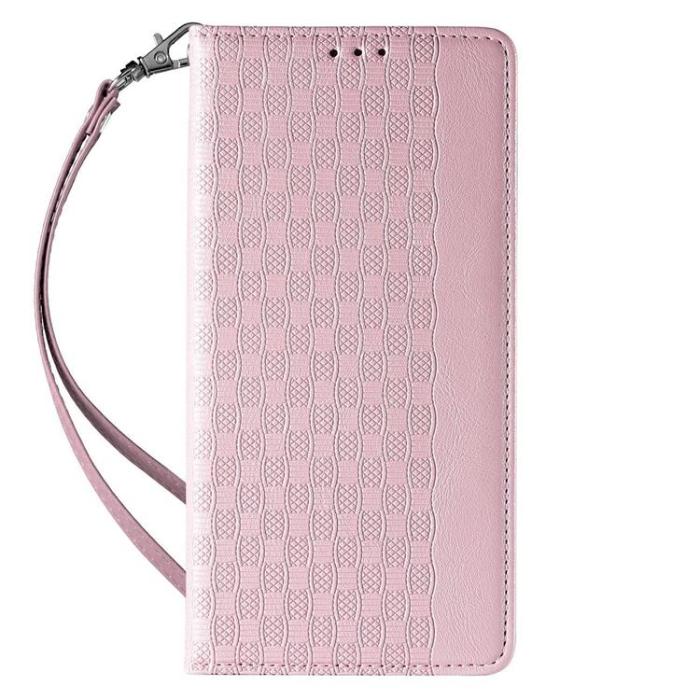 OEM - iPhone 13 Pro Max Plånboksfodral Magnet Strap - Rosa
