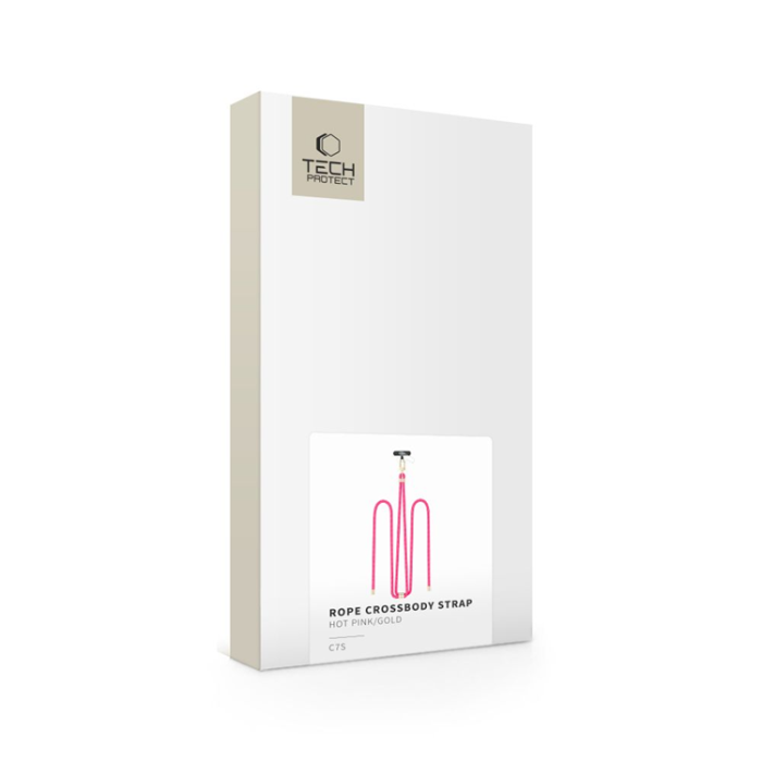 Tech-Protect - Tech-Protect Mobilrem Crossbody C7S - Hot Rosa/Guld
