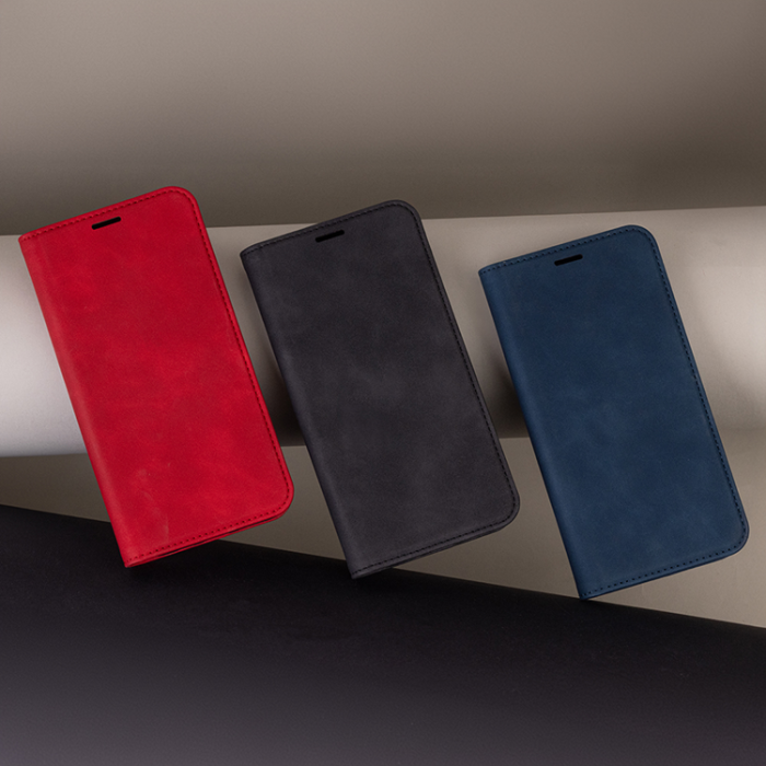A-One Brand - Galaxy A25 5G Plånboksfodral Smart Suede - Röd