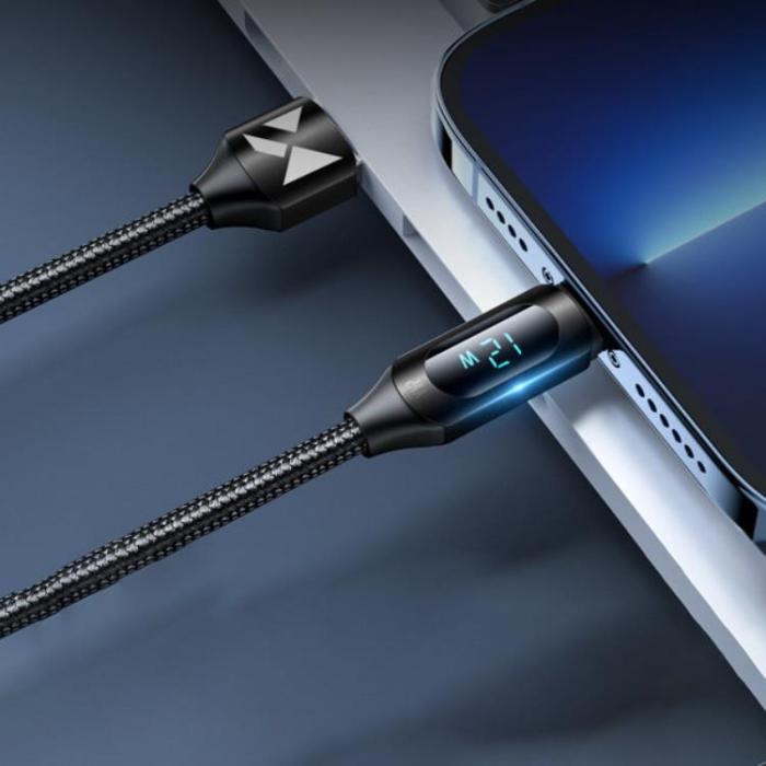 Wozinsky - Wozinsky USB-C till Lightning kabel 1m - Svart