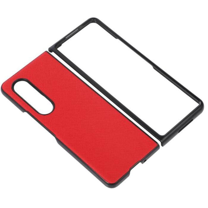 A-One Brand - Galaxy Z Flip 4 Skal Cross Texture - Röd