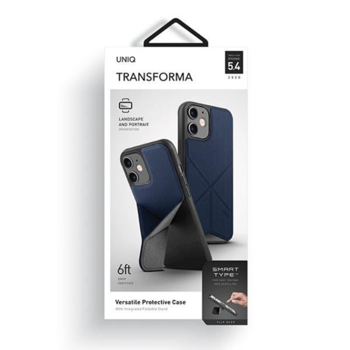UNIQ - UNIQ iPhone 12 Mini Mobilskal Transforma - Blå