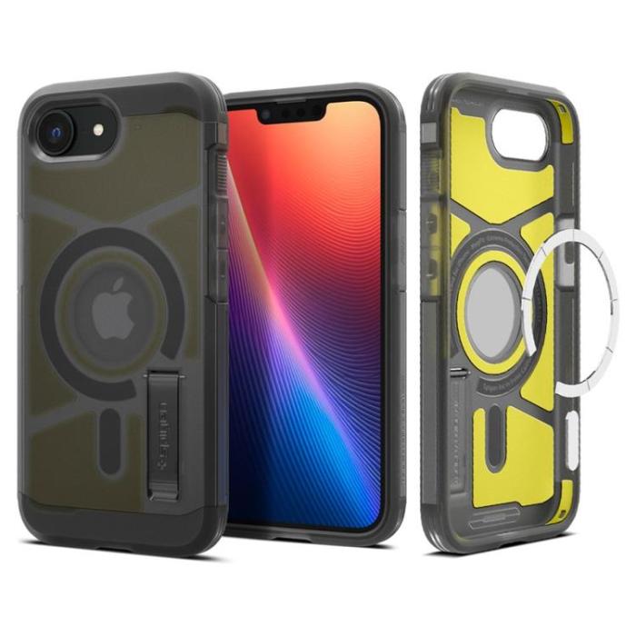 Spigen - Spigen iPhone 16e Mobilskal Magsafe Tough Armor - Frost Svart