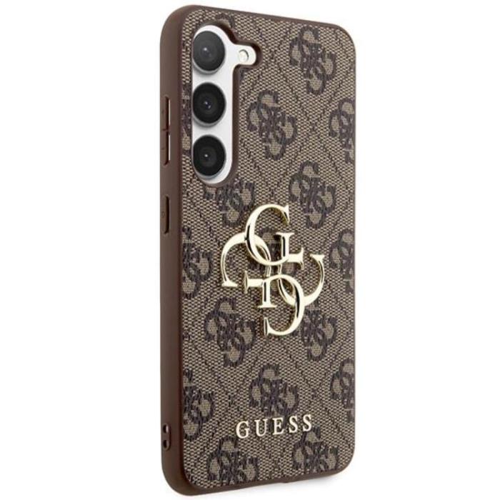 Guess - Guess Galaxy S23 FE Mobilskal Big Metal Logo - Brun