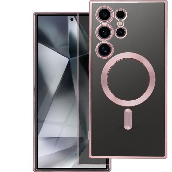 A-One Brand - Galaxy S25 Ultra Mobilskal Magsafe Electro Mag - Rosa Guld