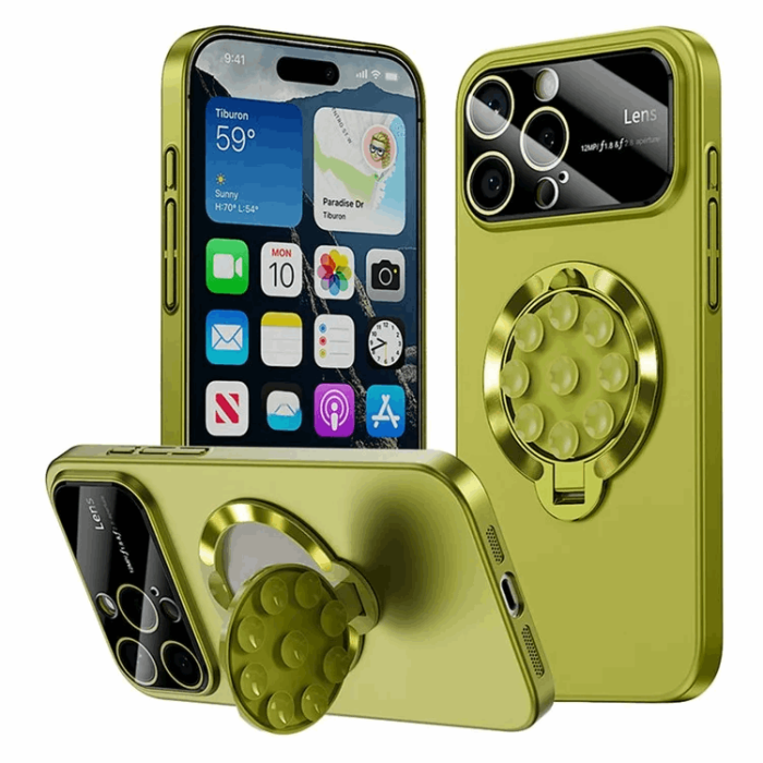 A-One Brand - iPhone 16 Pro Mobilskal Magsafe Sugkopphållare Kickstand