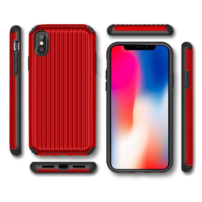 A-One Brand - Hybrid Armor Skal till Apple iPhone X/Xs - Röd