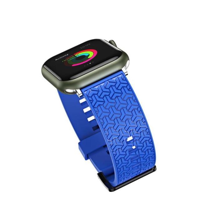 A-One Brand - Apple Watch 4/5/6/7/SE (42/44/45mm) Armband - Blå