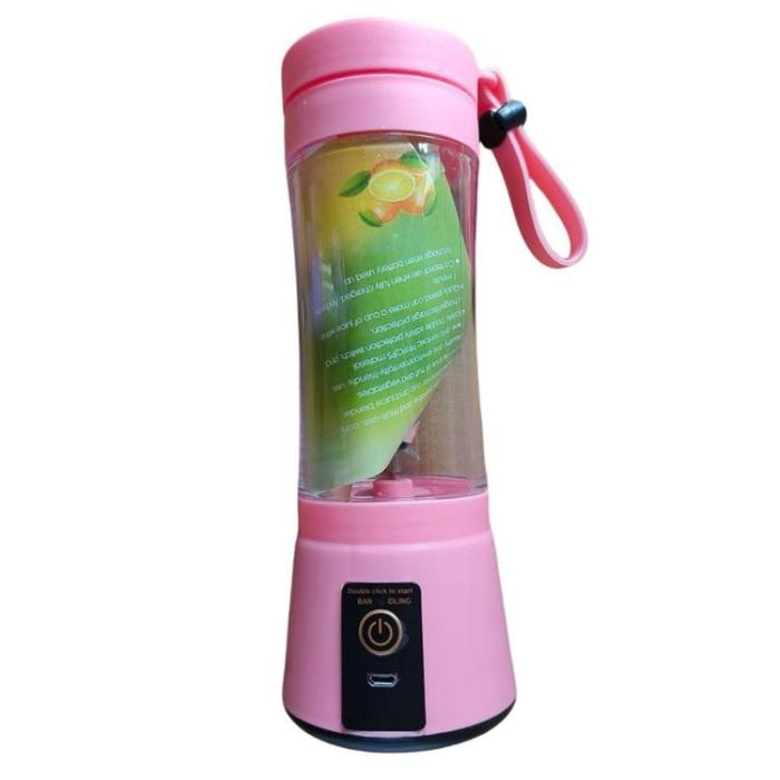A-One Brand - Bärbar Färsk Fruktmixer för Smoothie 380 ml - Rosa