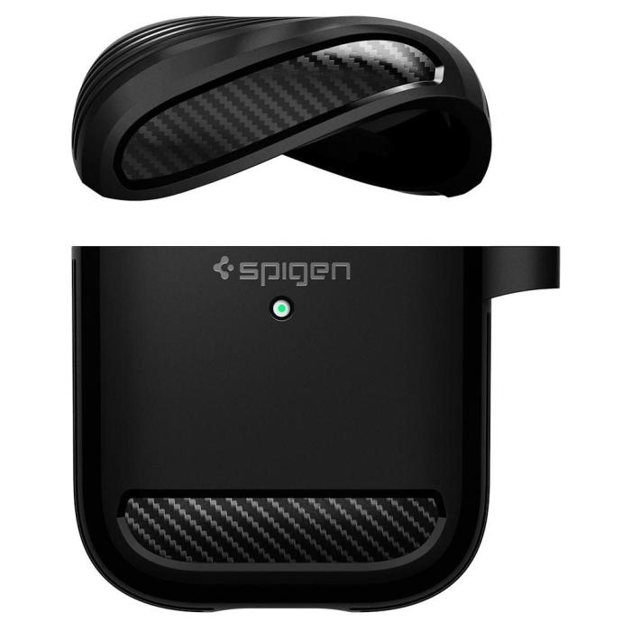 Spigen - SPIGEN Airpods Skal Rugged Armor - Matte Svart