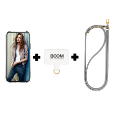 Boom of Sweden - Boom Galaxy S21 Plus Skal med Halsband - Grå