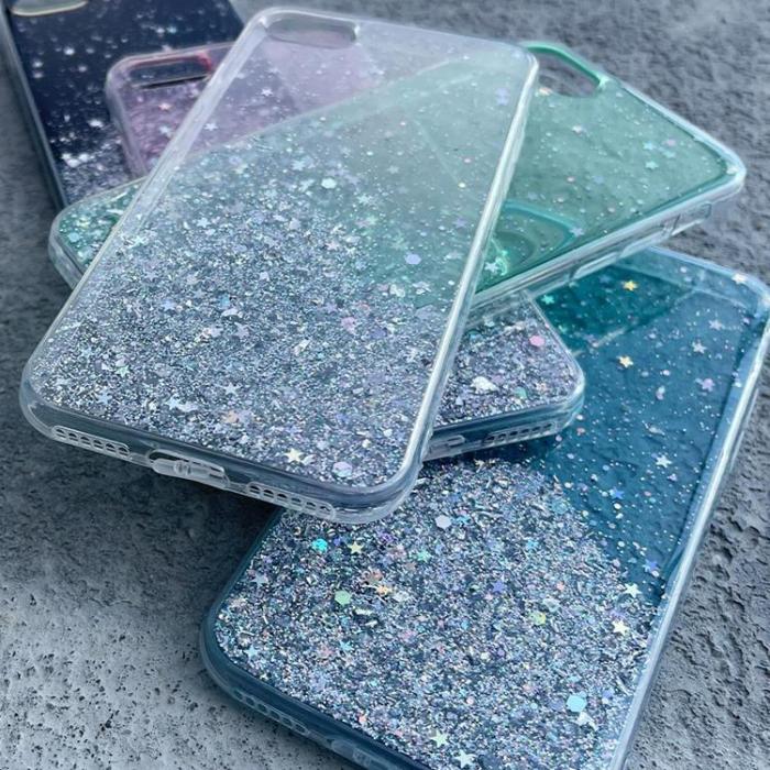 OEM - Star Glitter Shining Skal Galaxy A31 - Svart