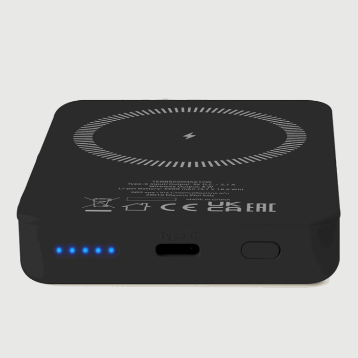 SBS - SBS MagSafe Trådlös Power Bank 5000 mAh USB-C - Svart