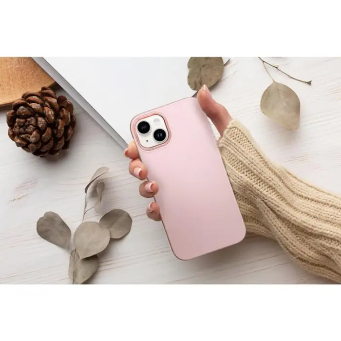 OEM - iPhone 15 Mobilskal Frame - Rosa