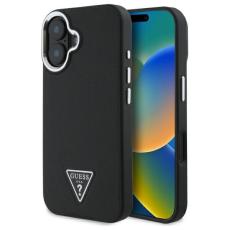 Guess - Guess iPhone 16 Plus Mobilskal MagSafe Grained Triangle - Svart