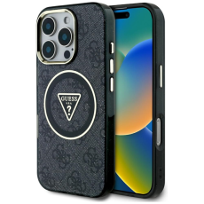 Guess - Guess iPhone 16 Pro Max Mobilskal Magsafe Glitter - Svart