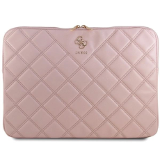 Guess - Guess Datorfodral 16" Quilted 4G - Rosa
