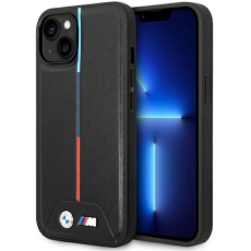 BMW - BMW iPhone 15/14/13 Mobilskal M Quilted Tricolor - Svart