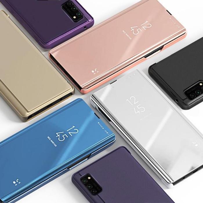 OEM - Clear View Fodral Galaxy A72 - Rosa