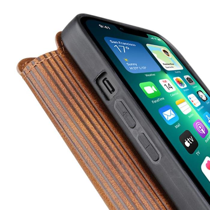 Boom of Sweden - BOOM iPhone 14 Pro Max Plånboksfodral Calfskin - Brun