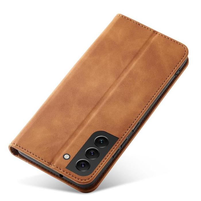A-One Brand - Galaxy S23 Ultra Plånboksfodral Magnet Fancy - Brun