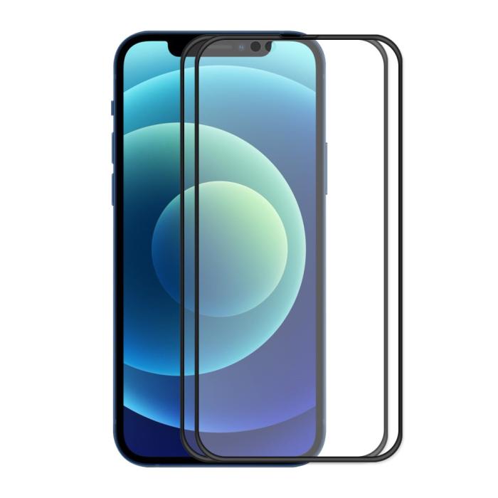 A-One Brand - [2-PACK] Härdat Glas Skärmskydd iPhone 13 - Svart